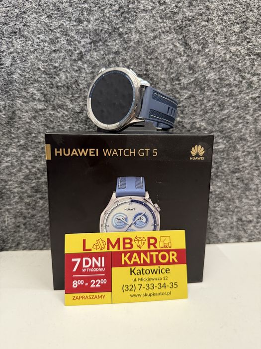 (59/25) Smartwatch Huawei Watch GT5 + Pudełko