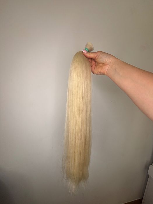Włosy naturalnie blond LUX 60 cm 100 g
