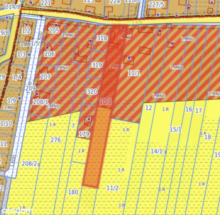 Działka budowlana MNU z zabudową + teren rolny | 5 160 m² | Krzewina