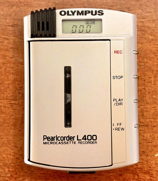 Retro dyktafon OLYMPUS Pearlcorder L400 Kit na mikro kasety Japan