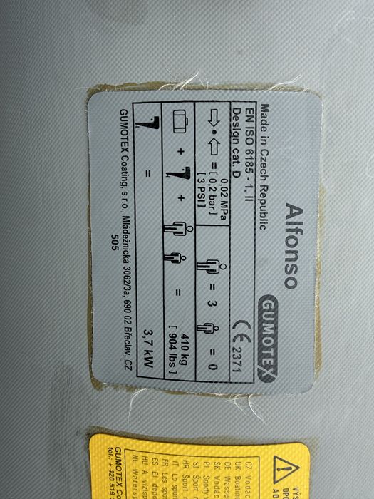 Łódź ponton kajak wędkarski Gumotex Alfonso