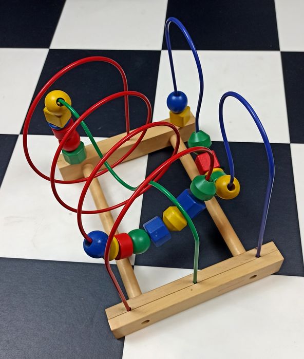 Zabawka edukacyjna przeplatanka drewniana IKEA Montessori