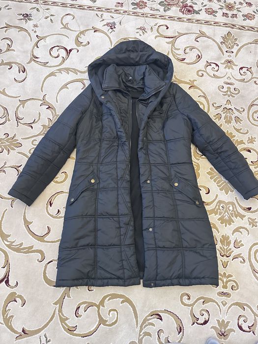 Стьобана куртка-пальто на флісі