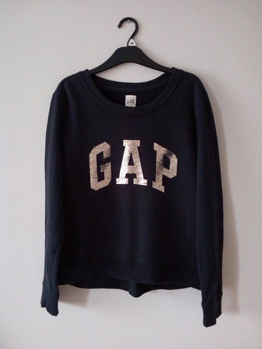 GAP granatowa bluza ze złotymi literami