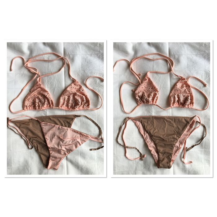 Купальники Calzedonia раздельный персикового цвета размер 75в/M IT3