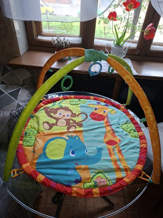 Игровой коврик с дугами bright starts джунгли