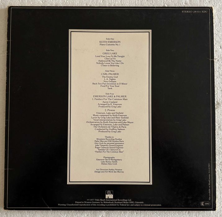 Emerson Lake & Palmer – Works (Volume 1) 2x LP