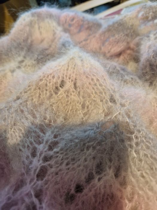 Ekskluzywna chusta moher/merino/poliamid