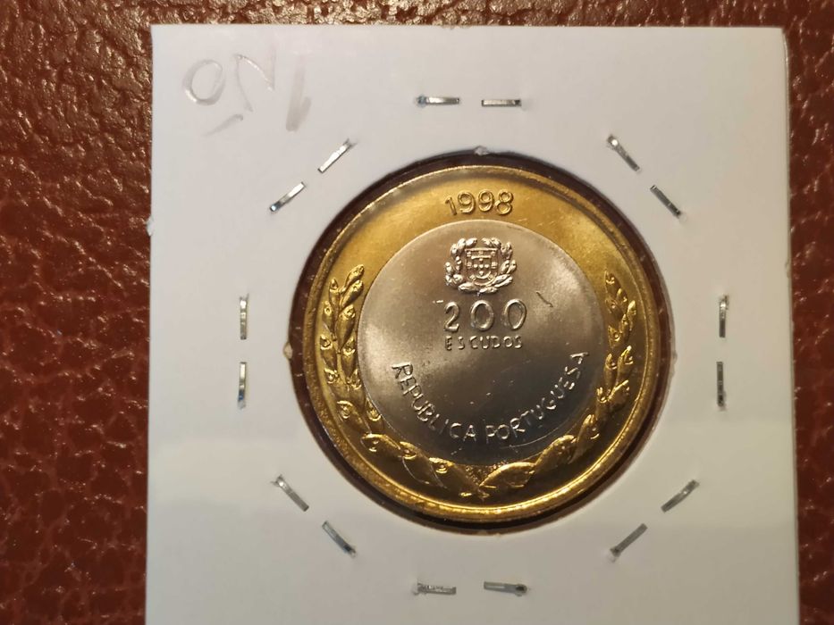 Portugal - moeda de 200 escudos de 1998 Sardinha VF
