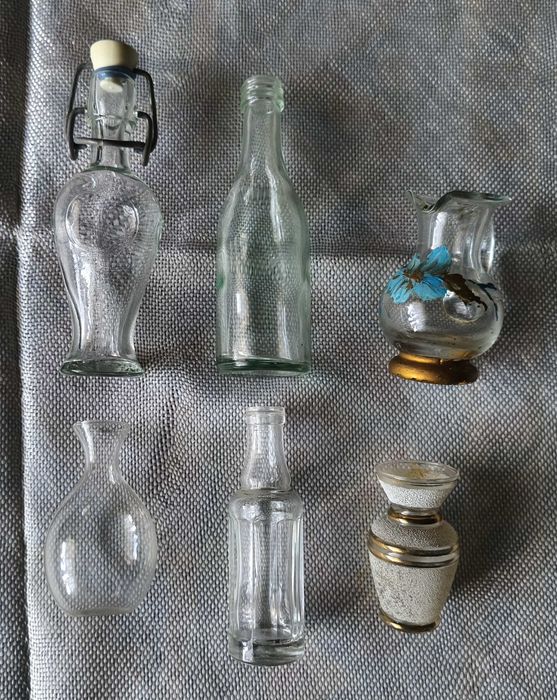 Lote de miniaturas de vidro