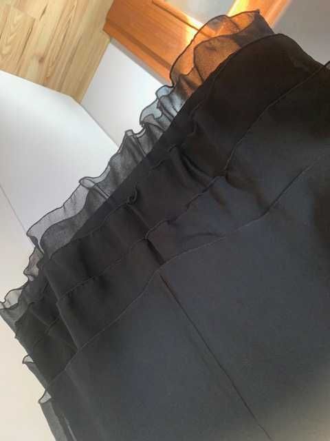 Monnari 42 sylwester studniówka czarna sukienka elegancka