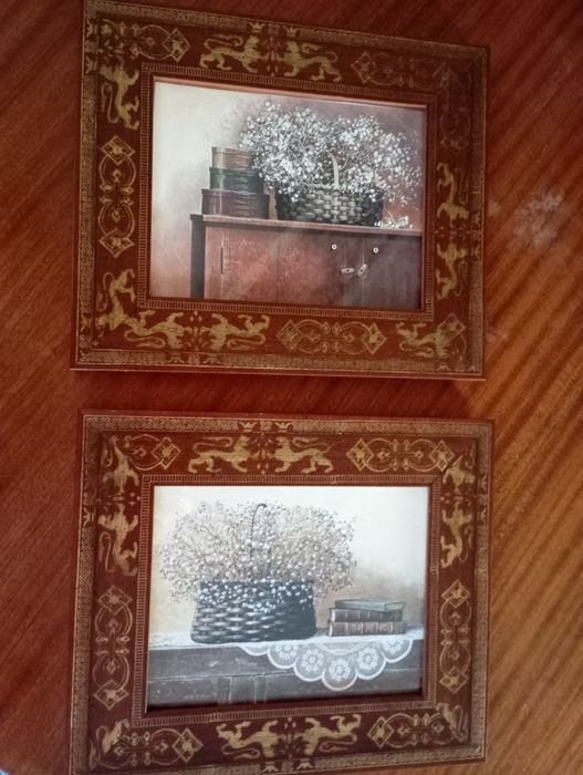 Quadros ,com moldura vintage