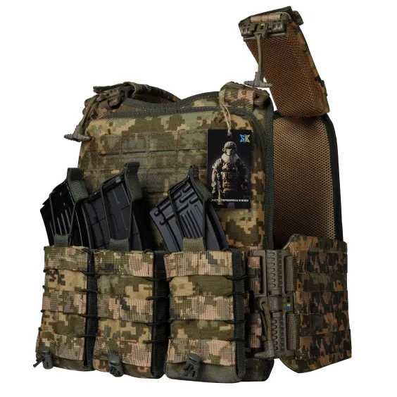 ЗНИЖКА‼️Плитоноска Ares gen.2. 3 підсумки АК. Пиксель ММ14