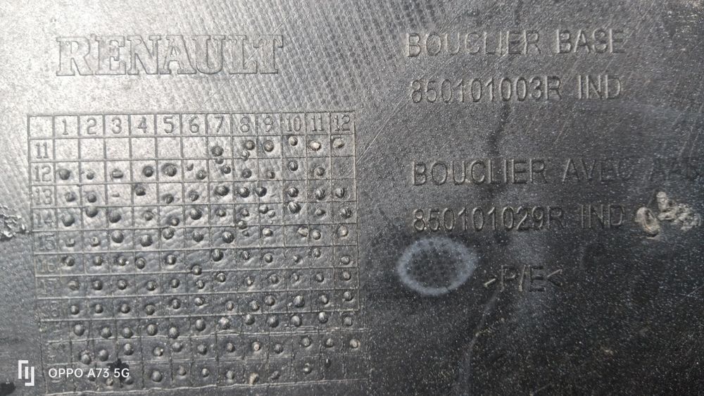 Parachoques Renault ZOE para choques 2013