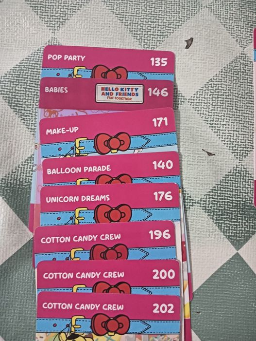 Cartas coleção hello Kitty and friends