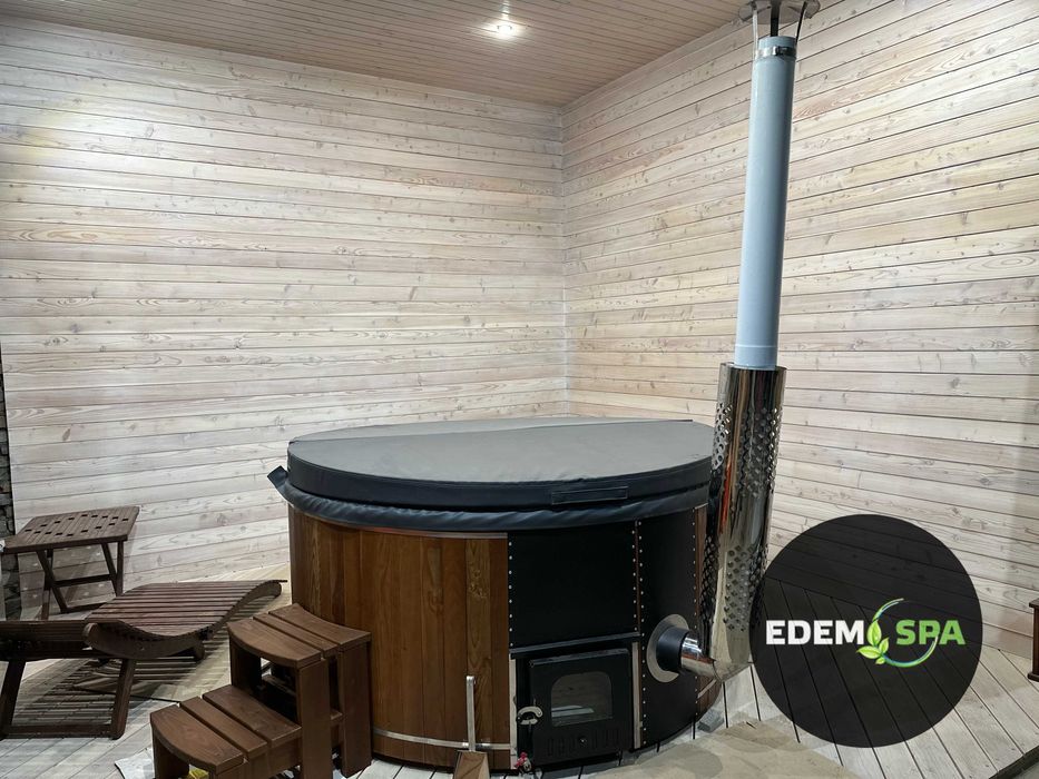 Сауна на дровах. Купиль з підігрівом. Чан з джакузи. Баня вдома