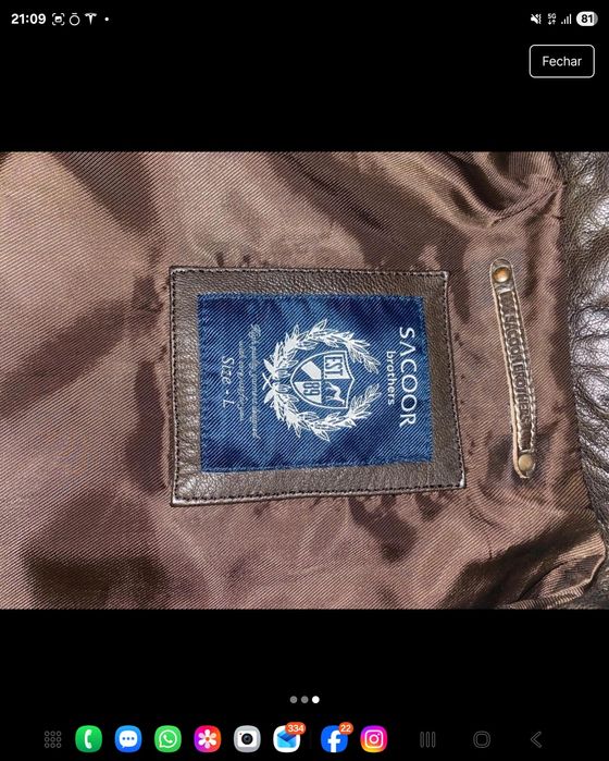 Casaco Pele - Sacoor Brothers - Tamanho L