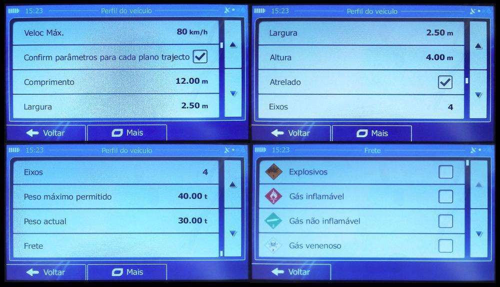 GPS 9 Profissional Truck/Camião Vers.Completa, EUROPA, LED USB