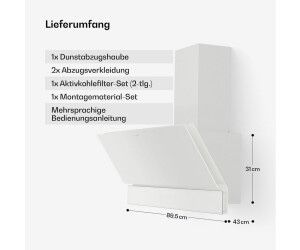 Кухонна витяжка Klarstein Velaire 90 см