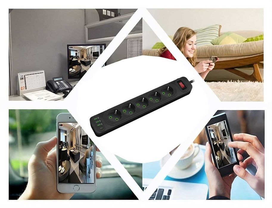 Ukryta Kamera Wifi W Listwie Przedłużaczu Na Żywo