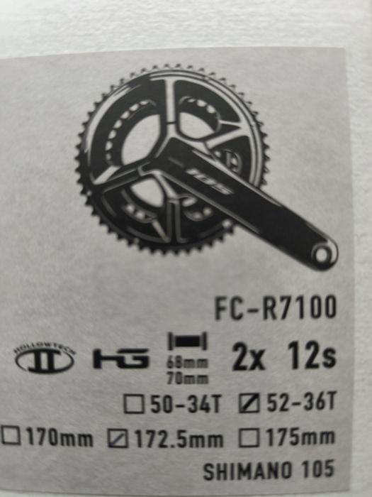 Pedaleira Shimano 105