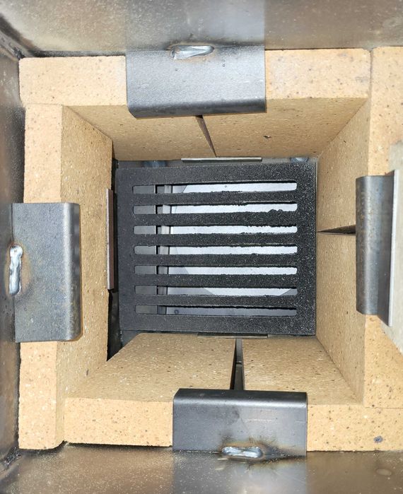 Nowy Piec 7 cegieł szamotowych, Koza, piecyk szamotowy