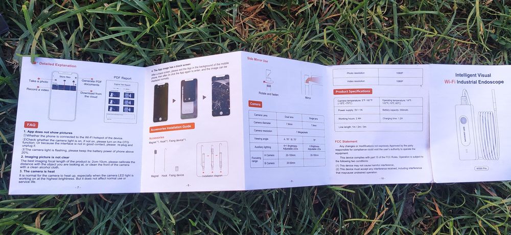 Ендоскоп WiFi на дві камери