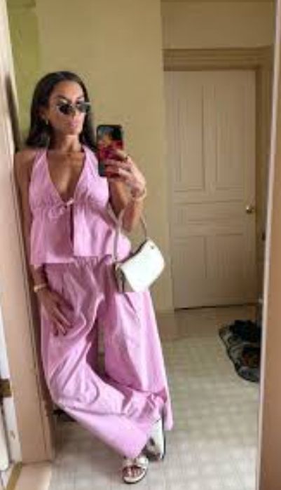 Zara Set Komplet Top + Spodnie L viral
