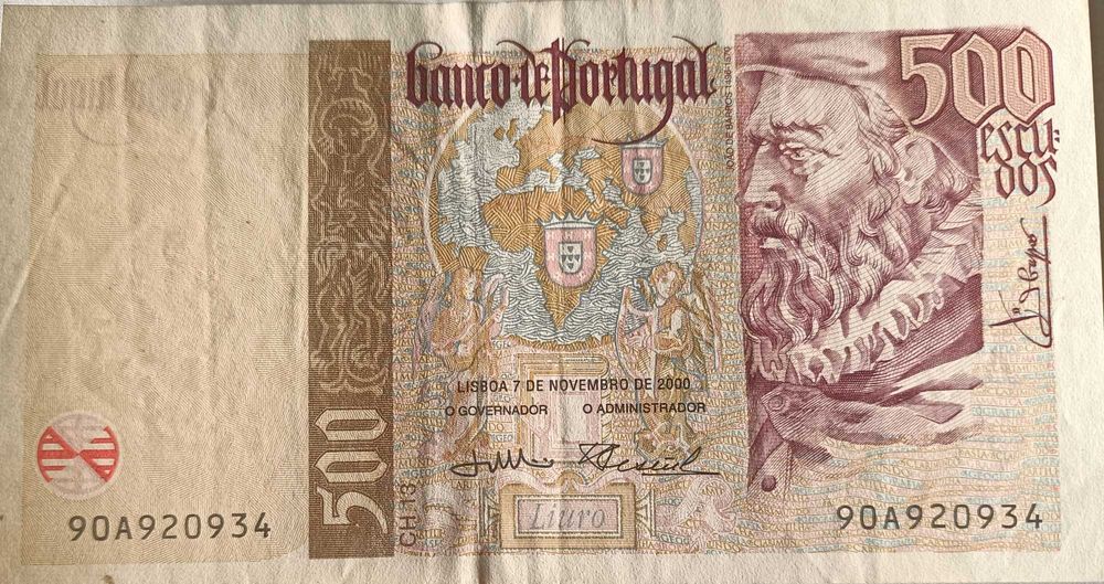 3 Notas de 500 escudos da república Portuguesa ( Banco de Portugal )