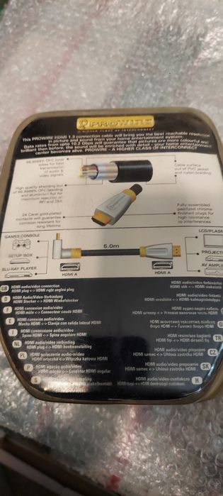 Kabel hdmi na hdmi 5m Prowire