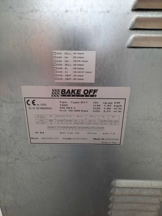 Forno para pão - Bake off - Mistral 10T