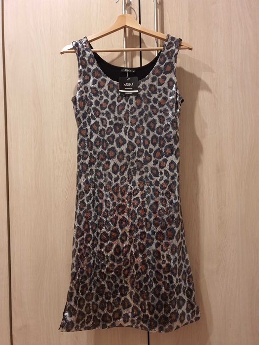 Sylwester cekiny sukienka BERGE rozmiar S