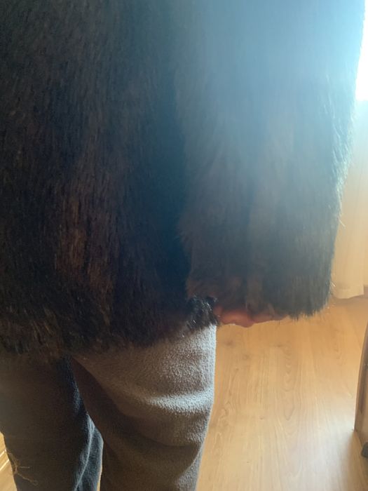 Casaco de pêlo sintético tam 46/48 castanho, made in Portugal NOVO