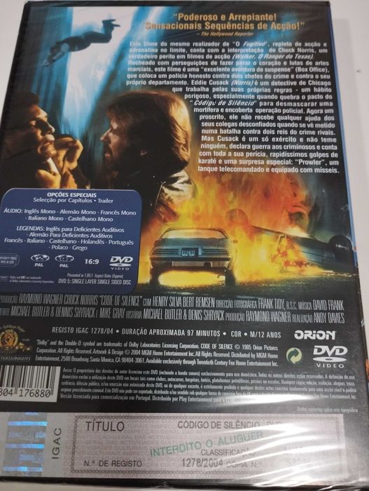 Código de Silêncio - DVD Chuck Norris