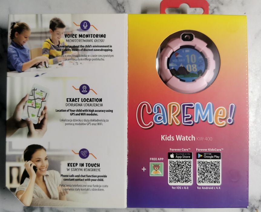 Розумний годинник Forever Care Me KW-400 GPS трекер Smartwatch