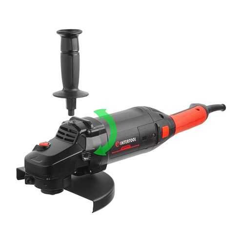 болгарка 2,4 кВт, 6300 об/хв, диск 230 мм,плавн пуск INTERTOOL WT-0228