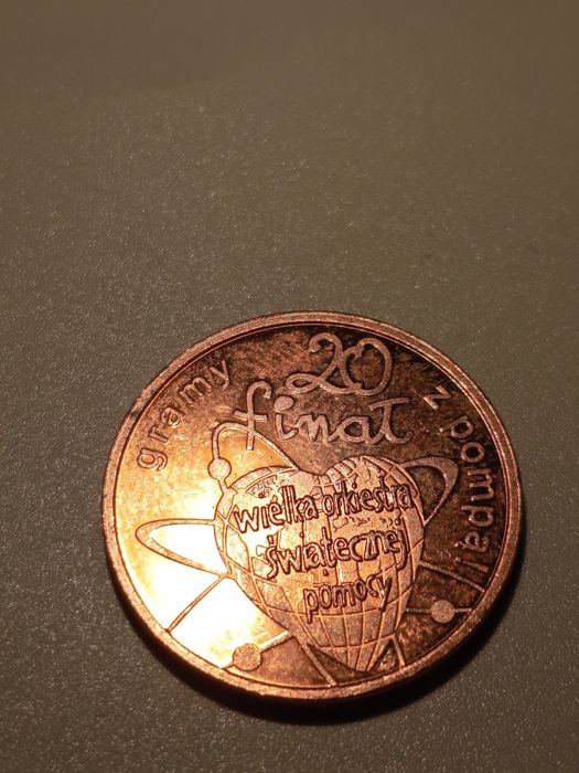 Mennica Polska - żeton 20 finał WOŚP.