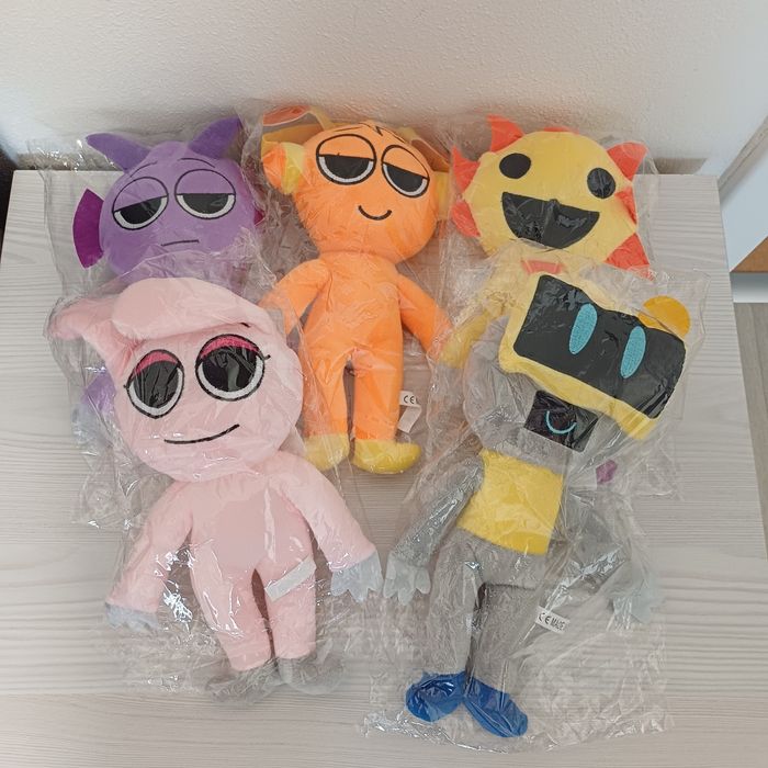 Zestaw 5 maskotek Sprunki humanoidalne nowe