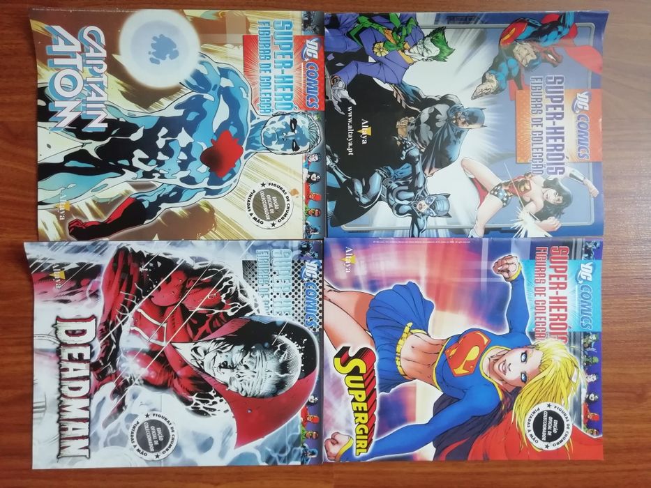 Magazines eaglemoss figuras de chumbo DC e Marvel