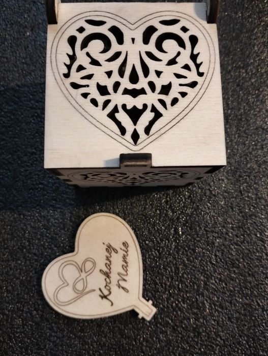 Dzień Matki pudełko pudełeczko sklejka vintage retro