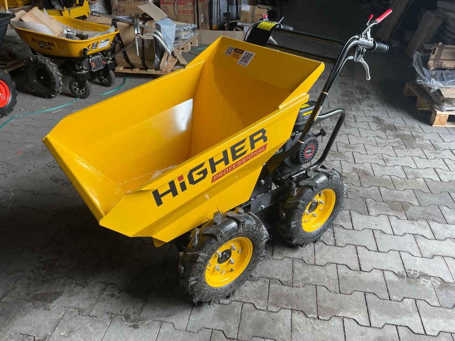 Taczka spalinowa mini wywrotka HIGHER wozidło spalinowe LONCIN 6,5 KM