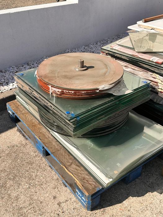 Tampos de mesa em vidro