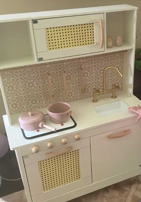 Kuchnia Drewniana Boho dla Dzieci + Akcesoria 100cm