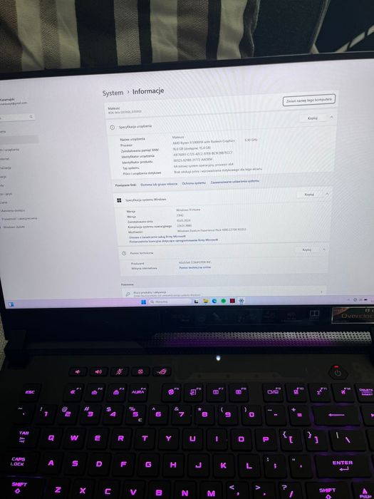 Laptop gamingowy ASUS ROG Strix SCAR 15 G533QS-HF212 15,6" 300Hz R9 59