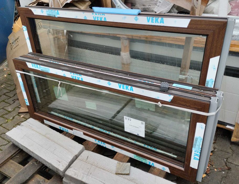 Okno PCV Veka Softline 82MD 90x143 stałe szklenie