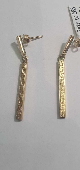 Kolczyki złote 14 k /585/ 2,43 g. - Komis Madej Gorlice -