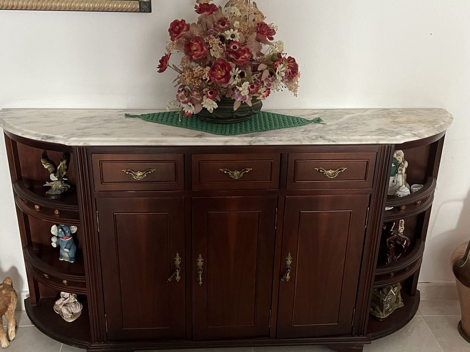 Movel sapateira com pedra marmore