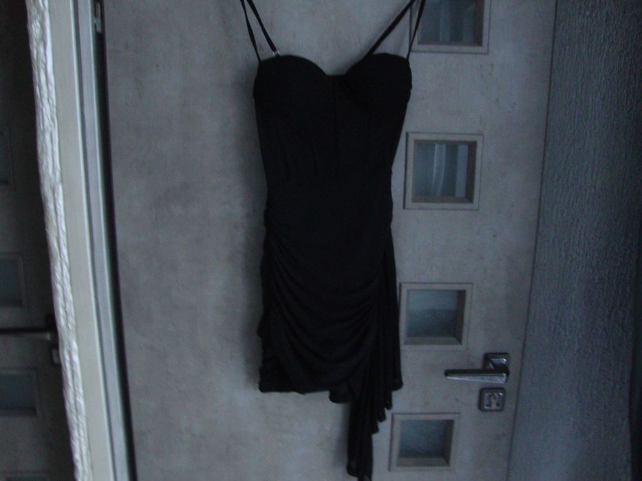 Sukienka wieczorowa wyjściowa studniówka czarna rozmiar XS 34