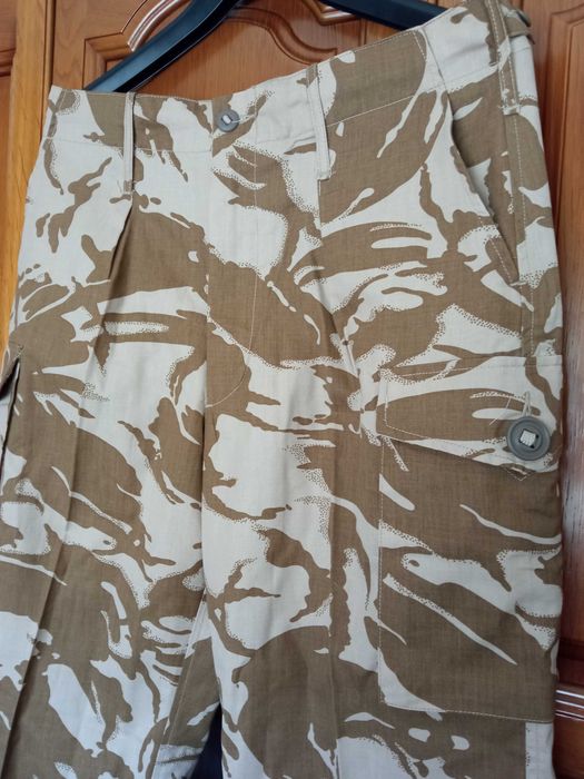 Calças militares camufladas DPM Deserto do Exército britânico Ripstop militar