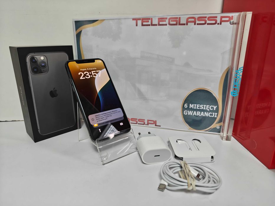 Apple iPhone 11 Pro 256GB Czarny, PEŁNY ZESTAW